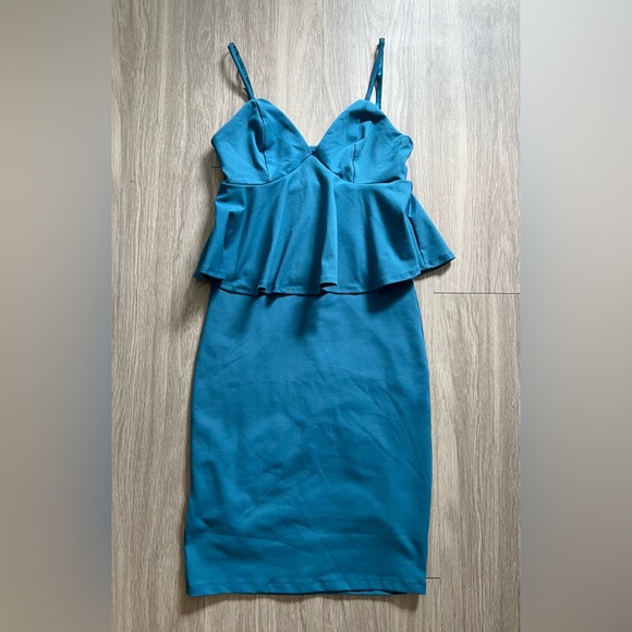 bebe Dresses & Skirts - Bebe‎ Bodycon Peplum Top Dress